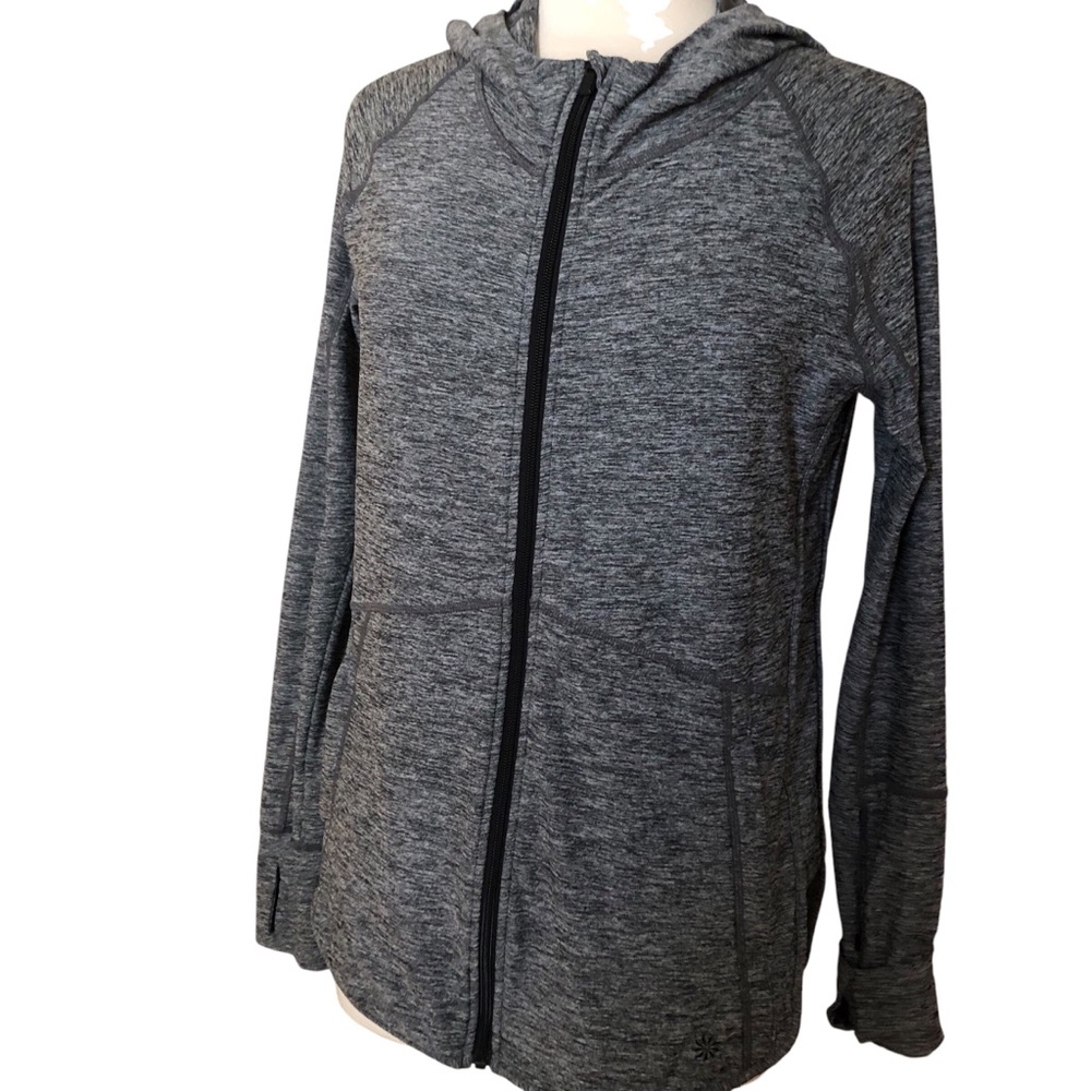 Athleta Hooded Full Zip Performance Tech Jacket - image 1